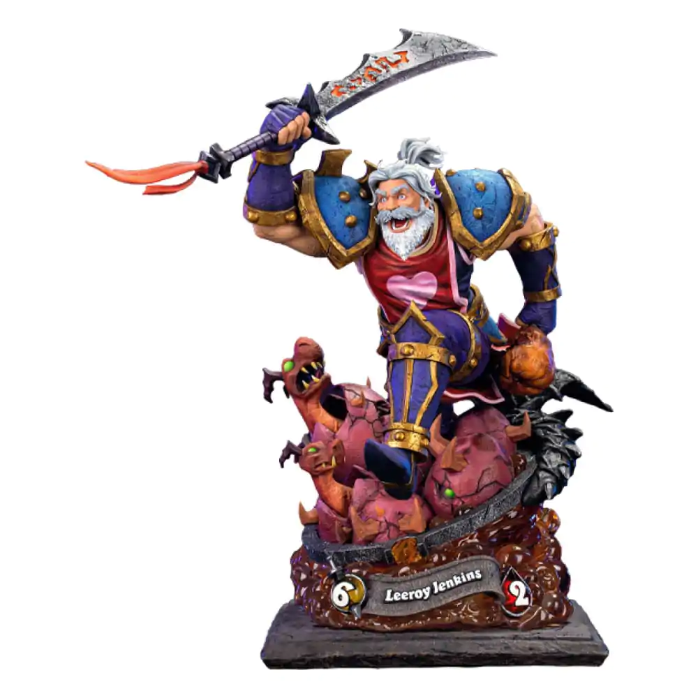 Hearthstone 1/10 Leeroy Jenkins szobor figura 25 cm termékfotó