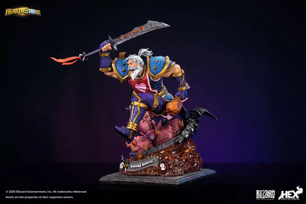 Hearthstone 1/10 Leeroy Jenkins szobor figura 25 cm termékfotó