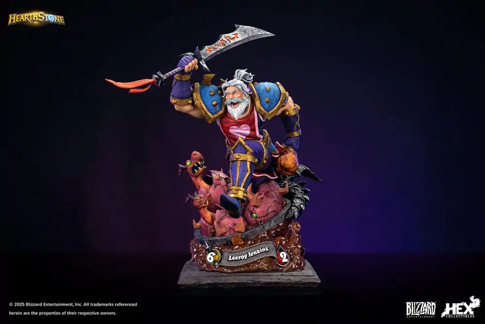 Hearthstone 1/10 Leeroy Jenkins szobor figura 25 cm termékfotó