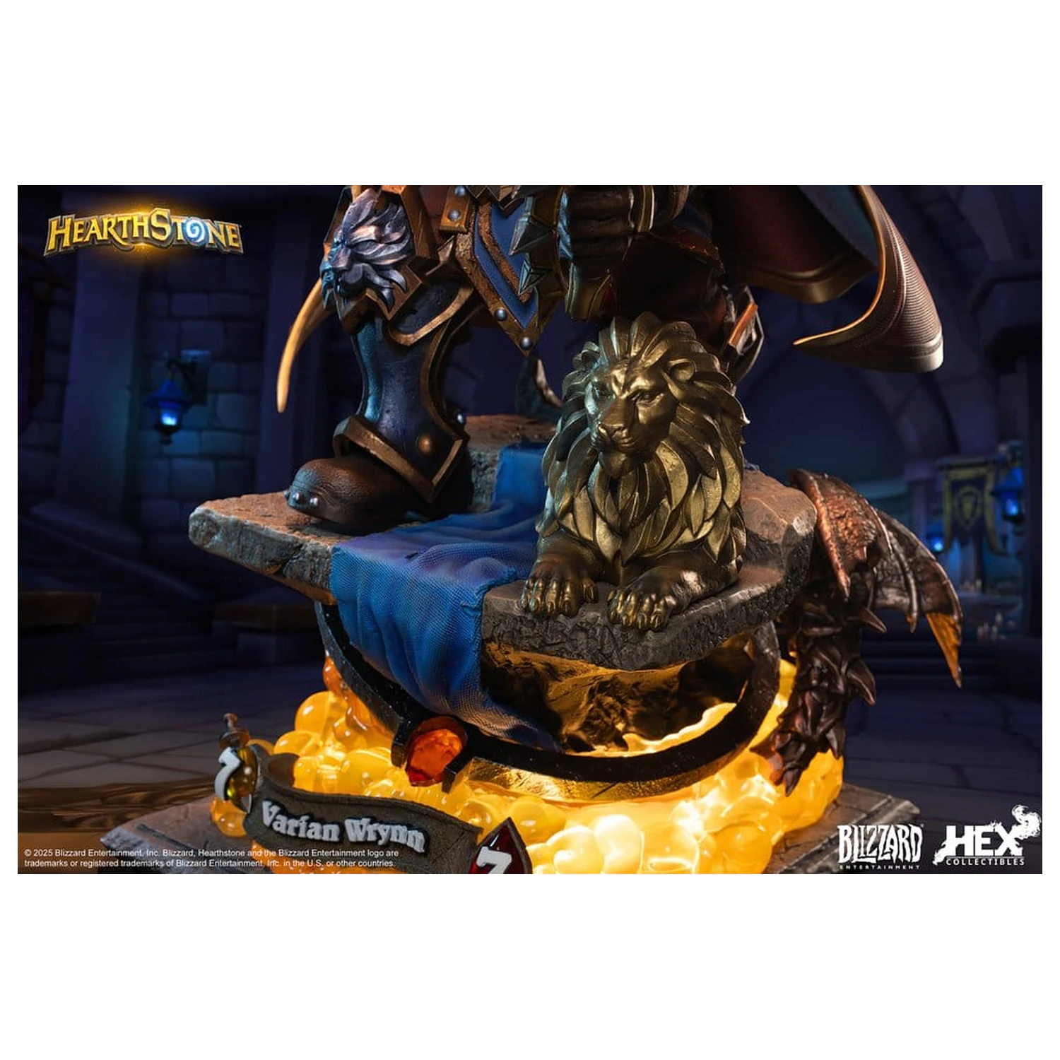 Hearthstone 1/10 Varian Wrynn szobor figura 31 cm termékfotó