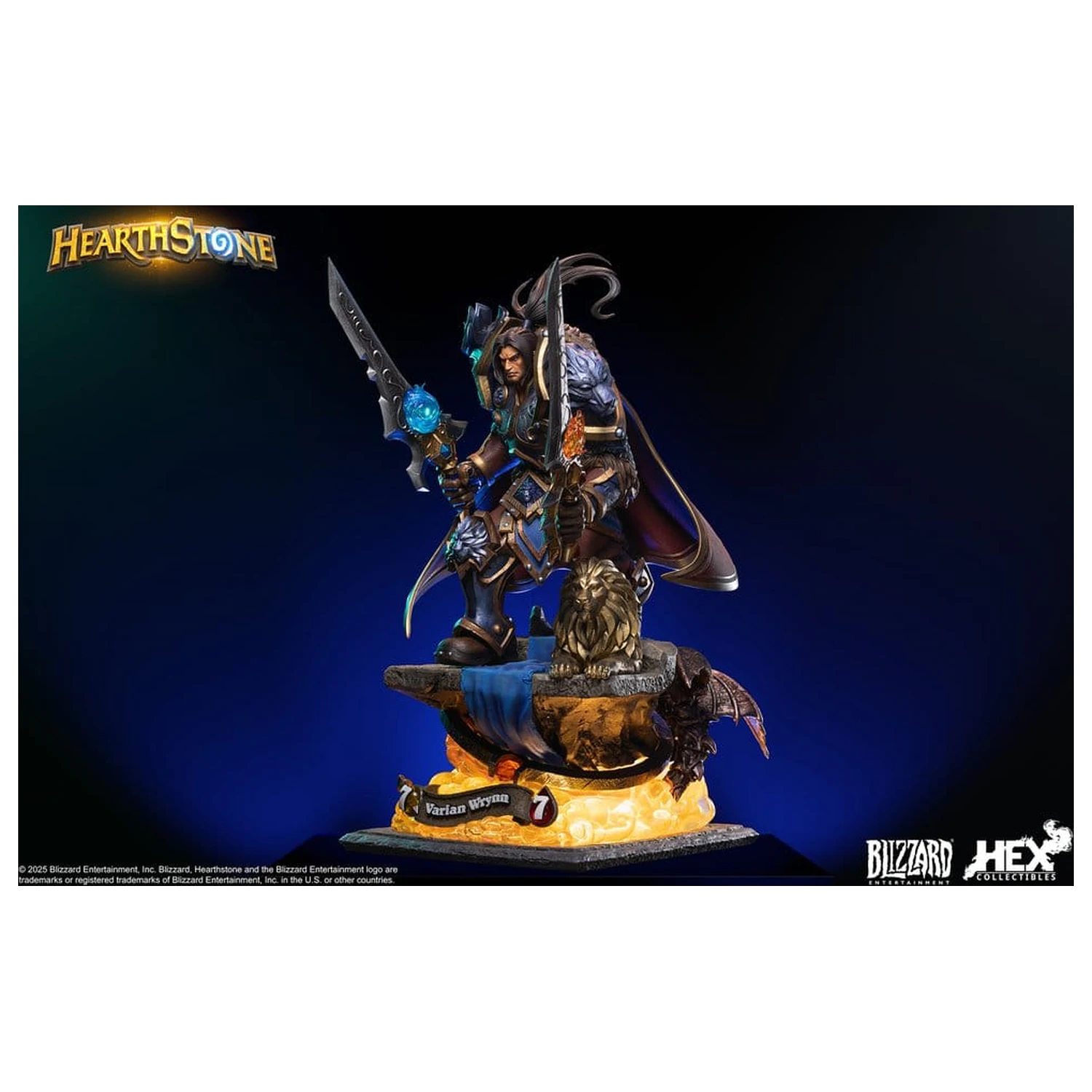 Hearthstone 1/10 Varian Wrynn szobor figura 31 cm termékfotó