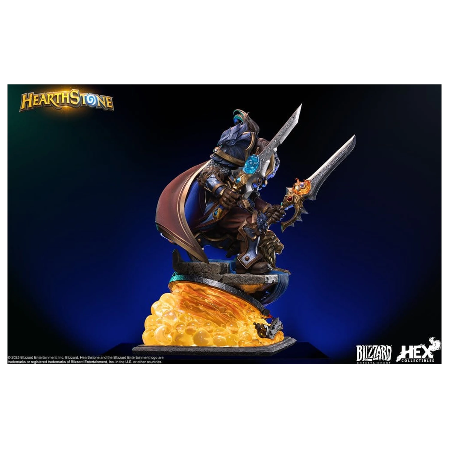 Hearthstone 1/10 Varian Wrynn szobor figura 31 cm termékfotó