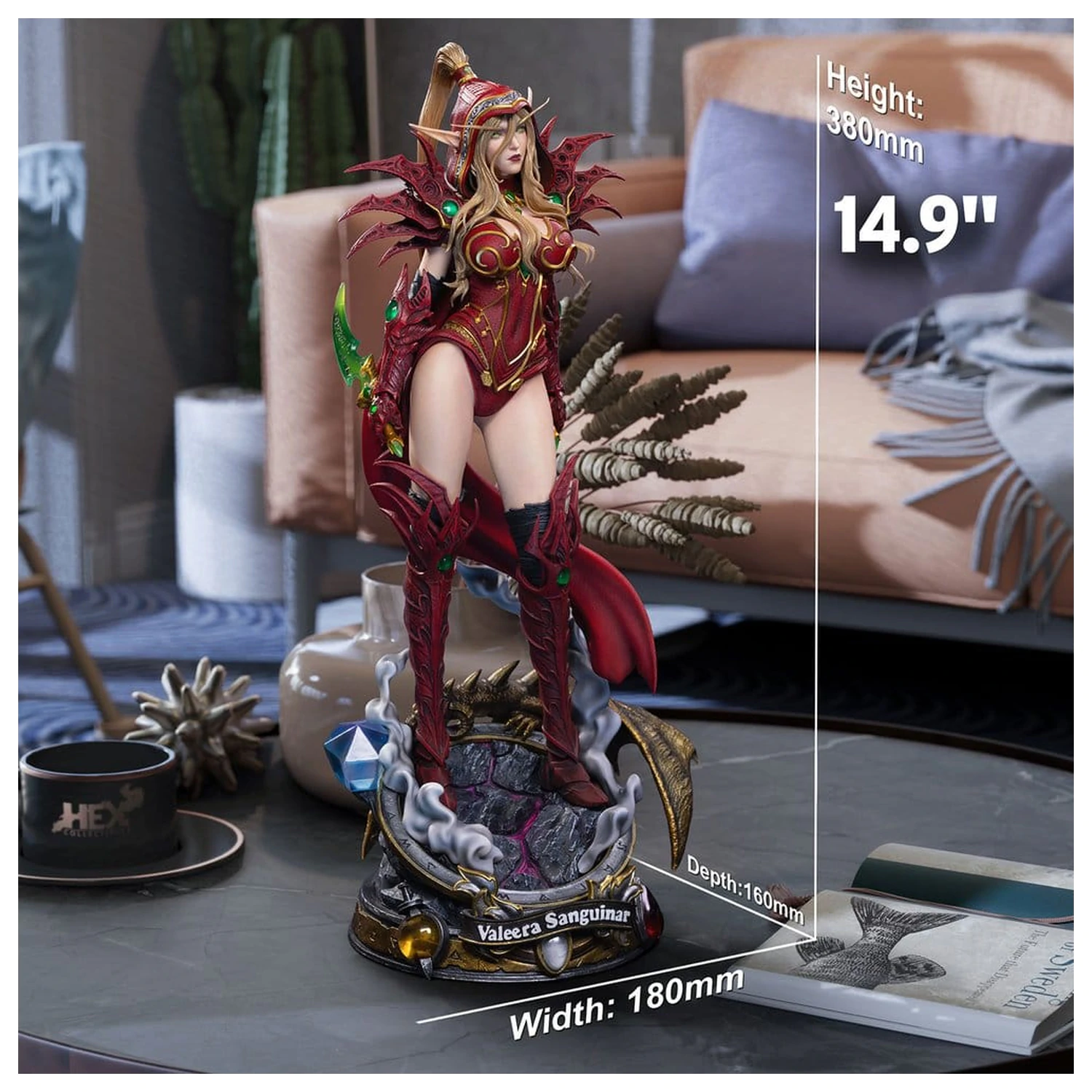 Hearthstone 1/6 szobor figura Valeera Sanguinar 38 cm termékfotó
