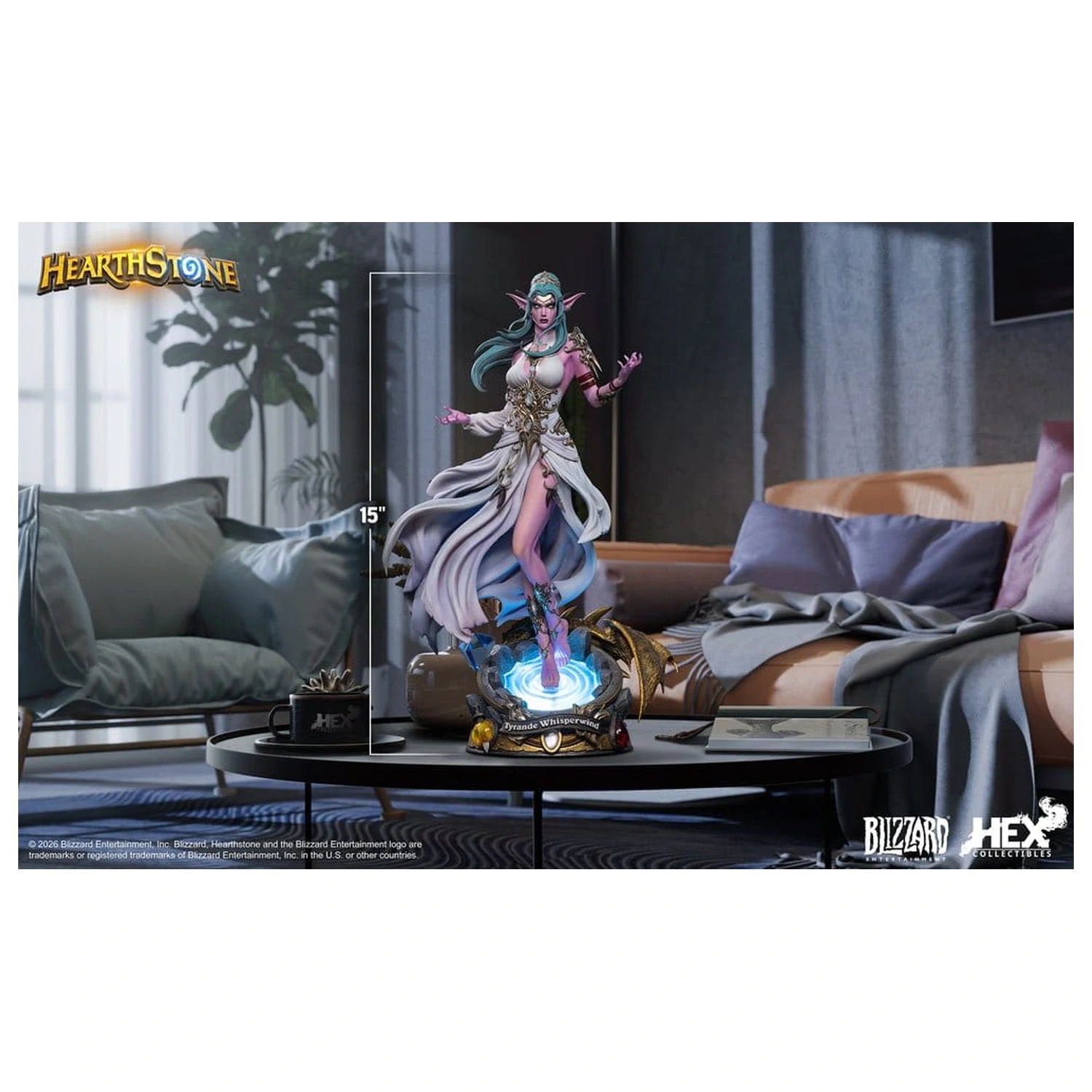 Hearthstone 1/6 Tyrande Whisperwind szobor figura 38 cm termékfotó