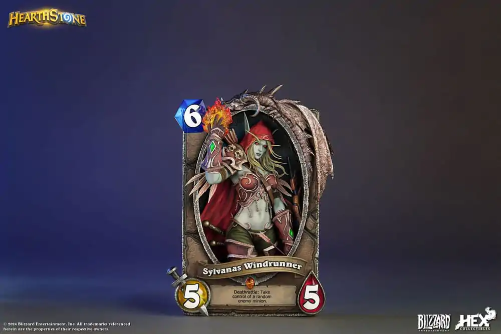 Hearthstone 3D Art Frame Sylvanas Windrunner szobor figura 31 cm termékfotó
