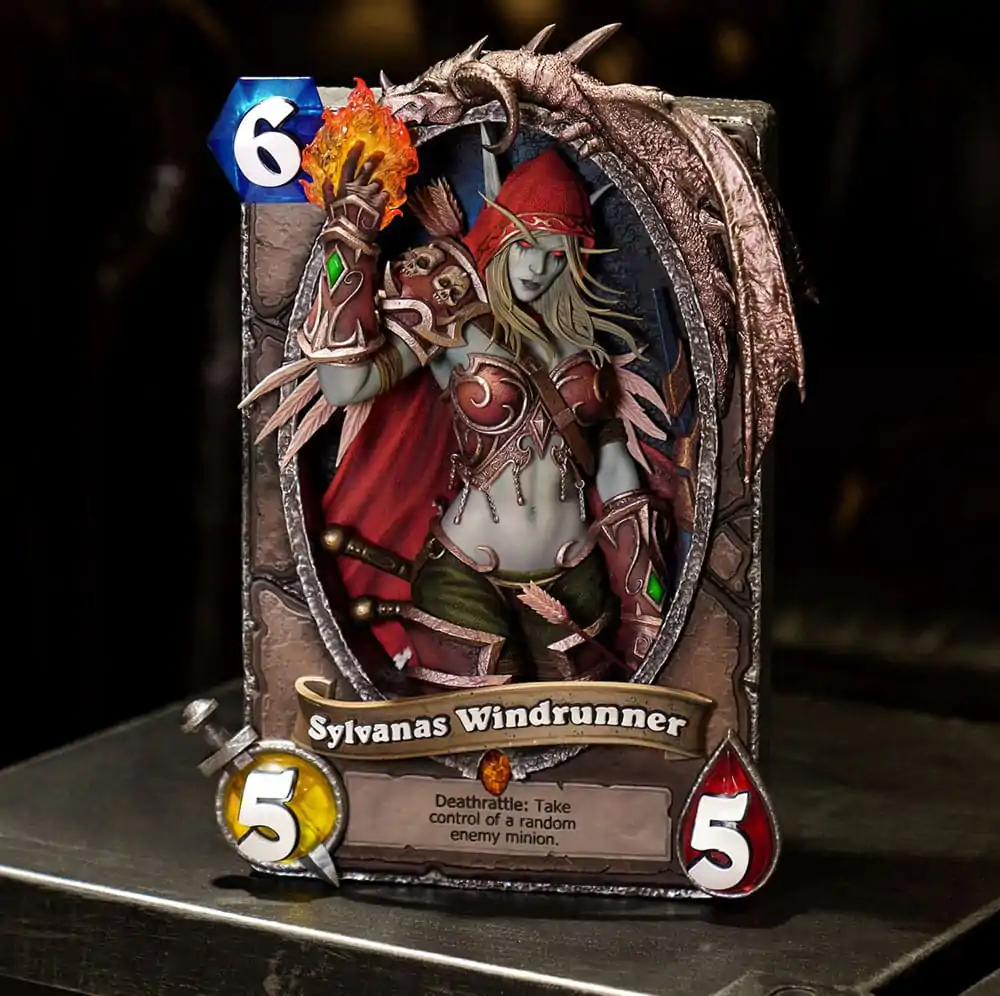 Hearthstone 3D Art Frame Sylvanas Windrunner szobor figura 31 cm termékfotó