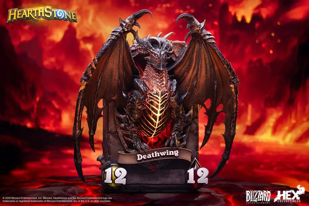 Hearthstone 3D Art Frame Deathwing szobor figura 34 cm termékfotó