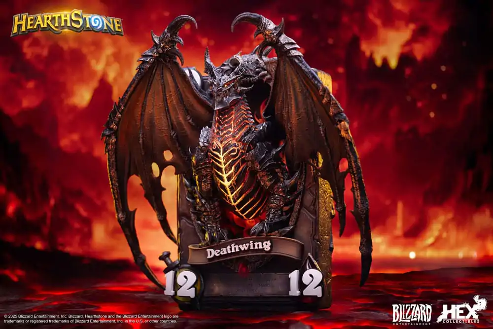 Hearthstone 3D Art Frame Deathwing szobor figura 34 cm termékfotó