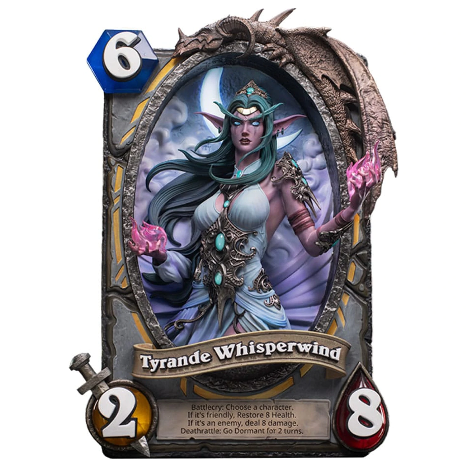Hearthstone 3D Art Frame Tyrande Whisperwind szobor figura 31 cm termékfotó