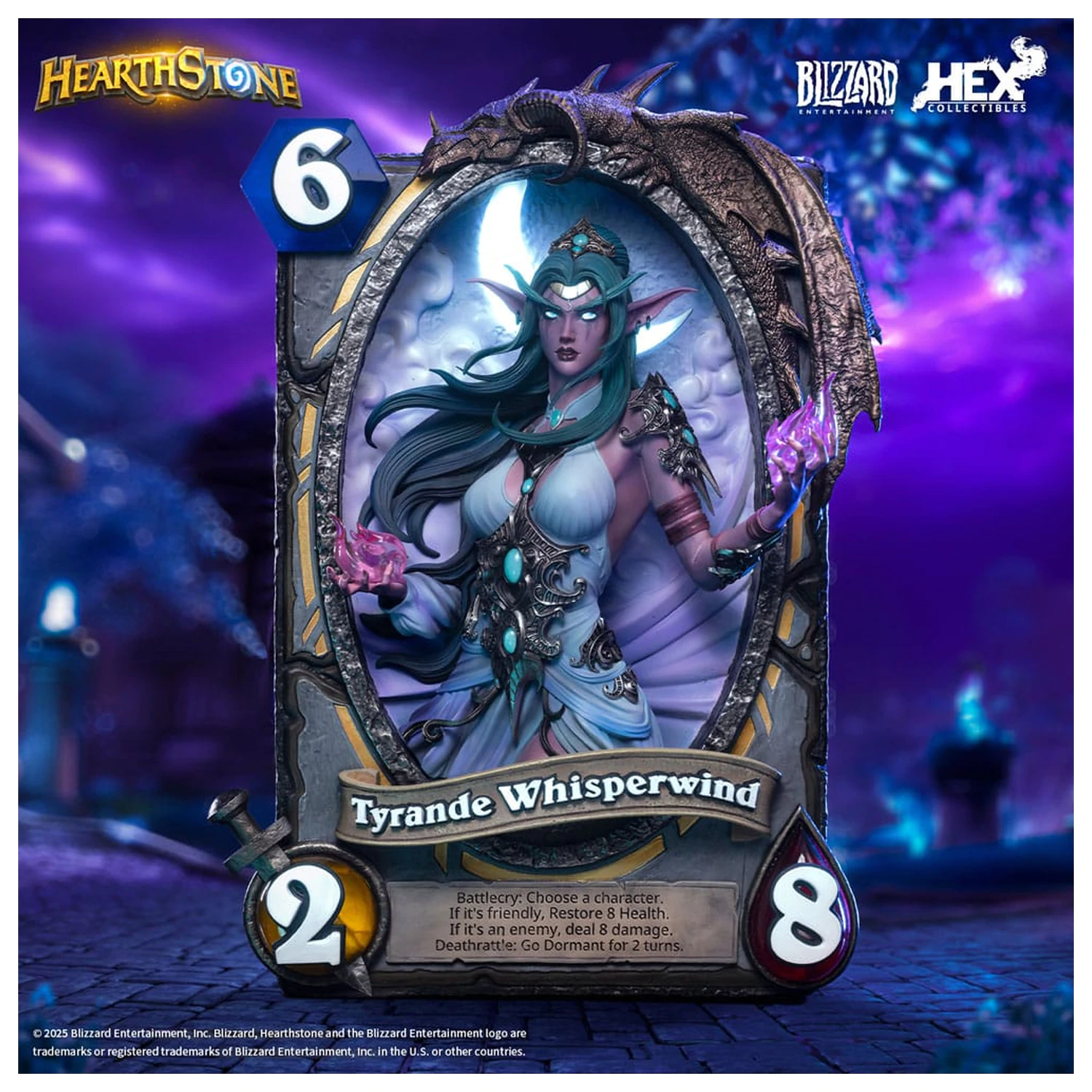 Hearthstone 3D Art Frame Tyrande Whisperwind szobor figura 31 cm termékfotó