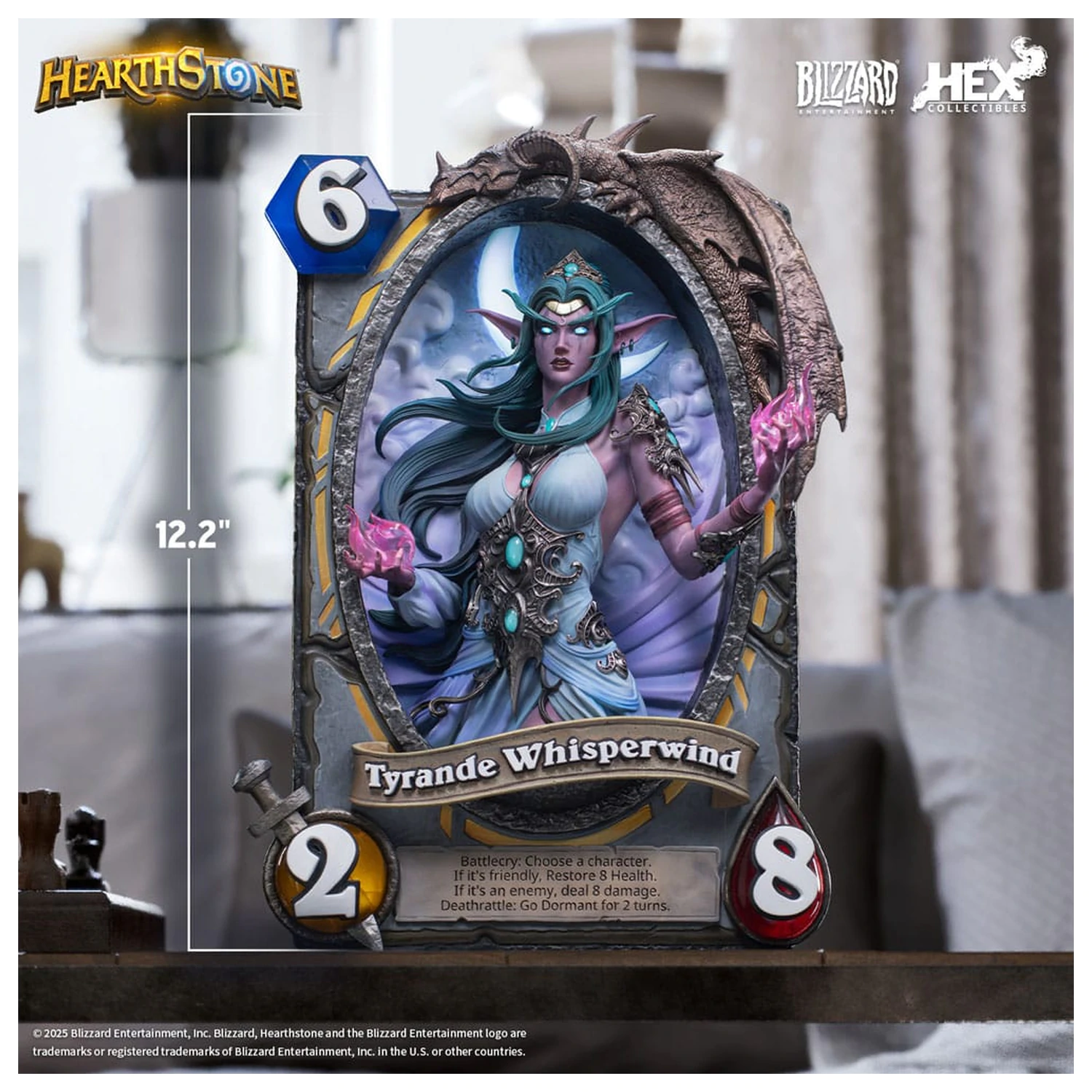 Hearthstone 3D Art Frame Tyrande Whisperwind szobor figura 31 cm termékfotó