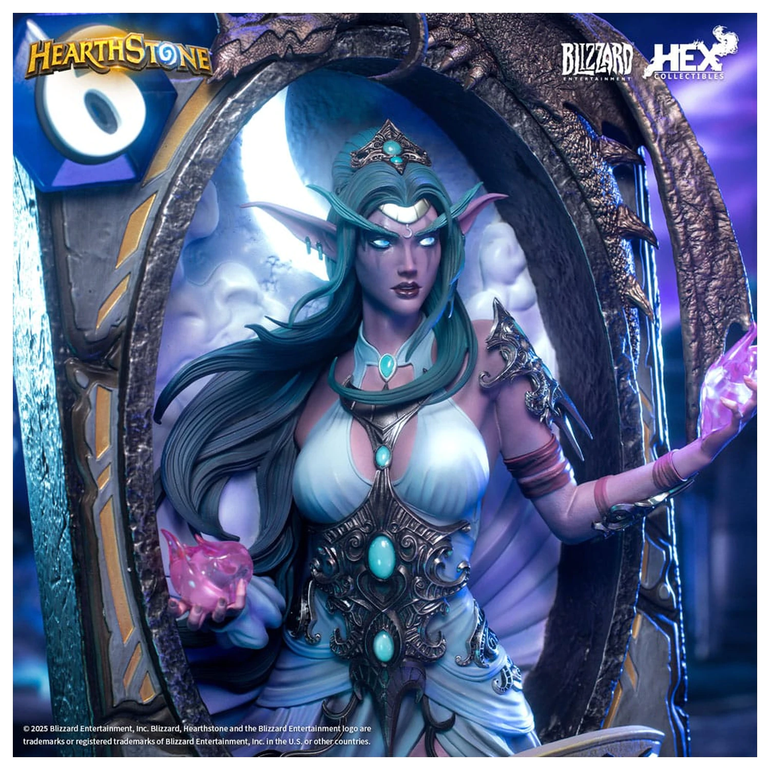 Hearthstone 3D Art Frame Tyrande Whisperwind szobor figura 31 cm termékfotó