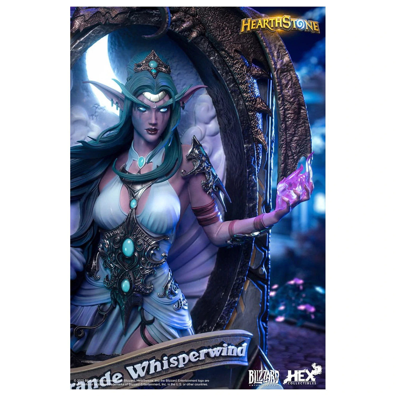 Hearthstone 3D Art Frame Tyrande Whisperwind szobor figura 31 cm termékfotó