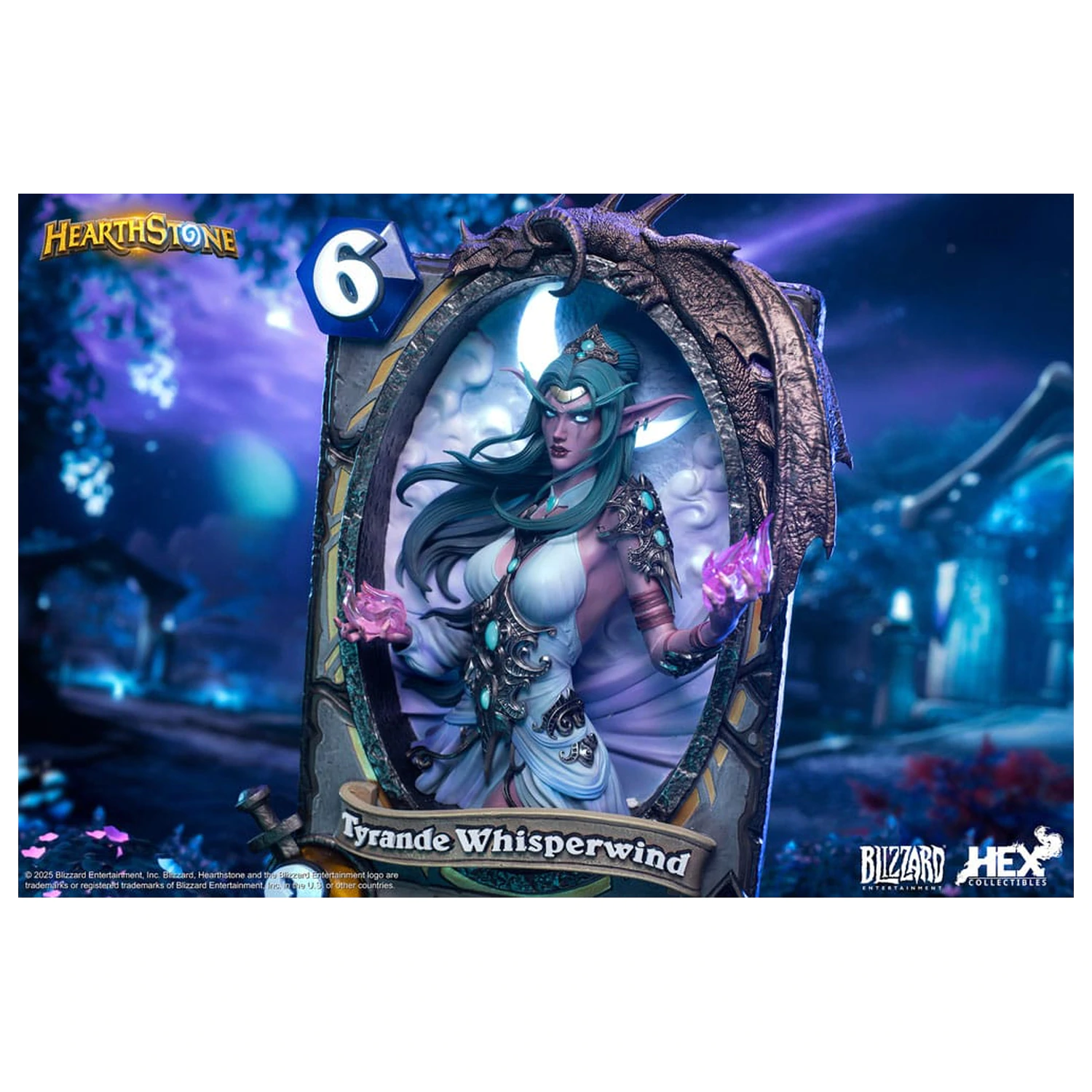 Hearthstone 3D Art Frame Tyrande Whisperwind szobor figura 31 cm termékfotó