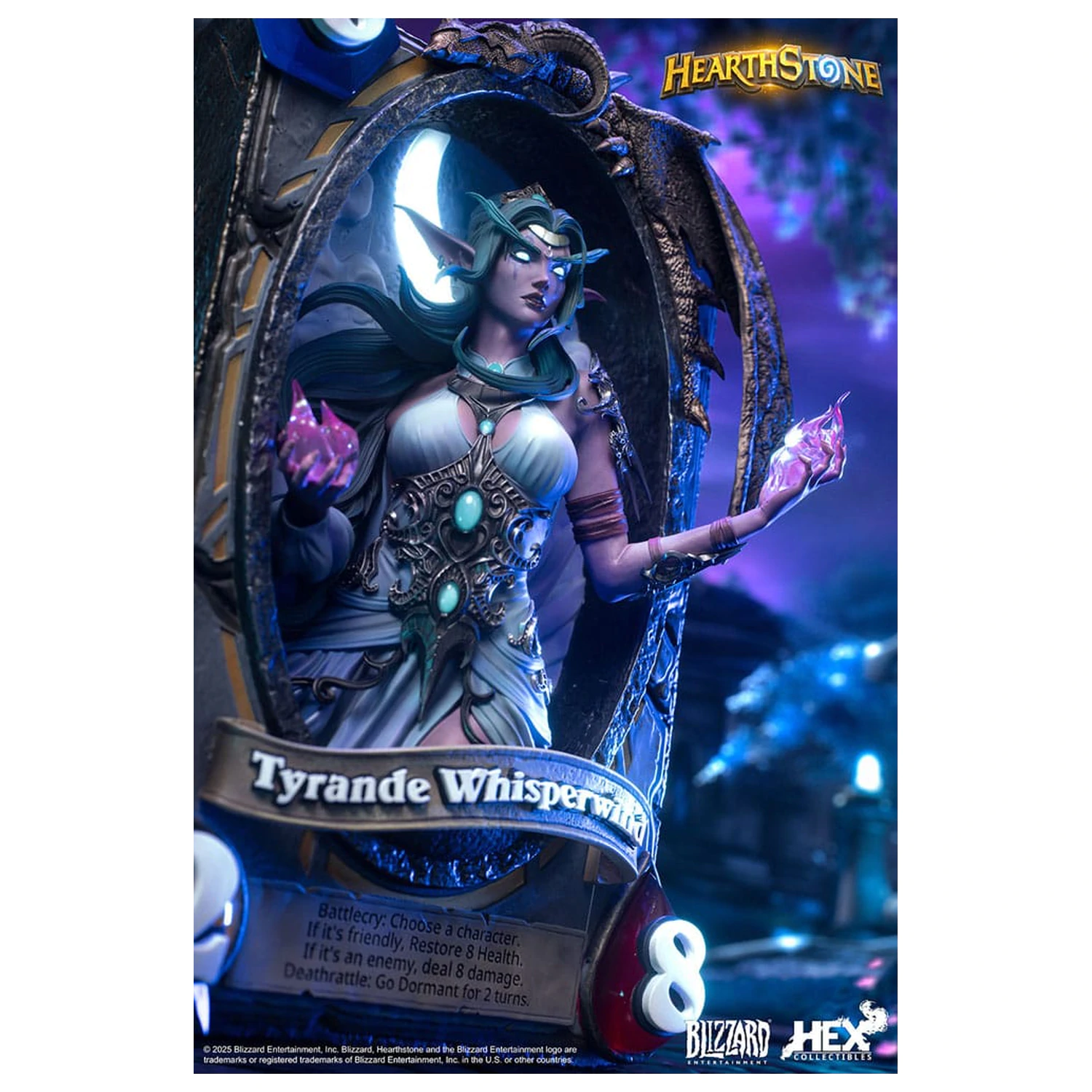 Hearthstone 3D Art Frame Tyrande Whisperwind szobor figura 31 cm termékfotó