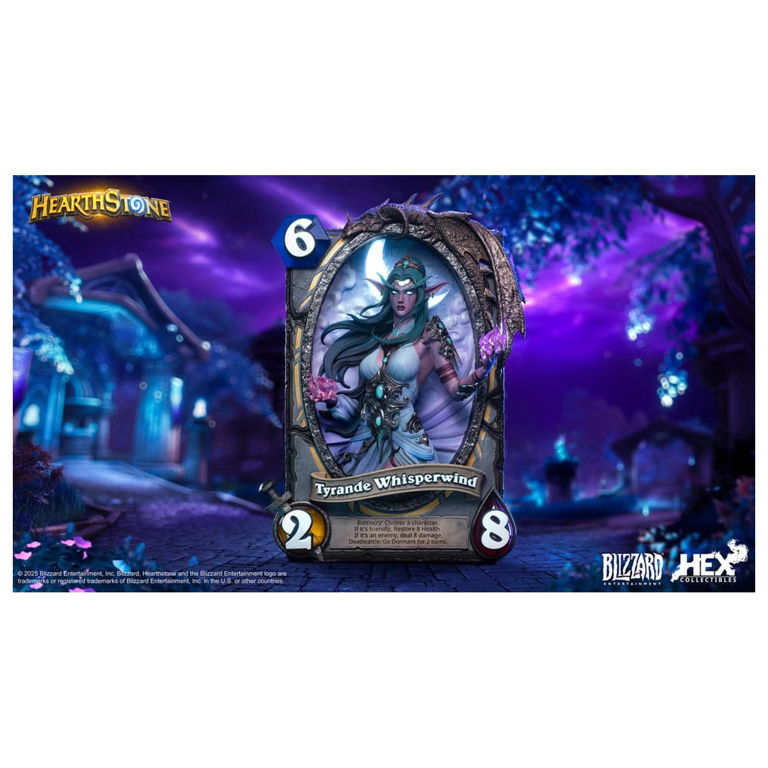 Hearthstone 3D Art Frame Tyrande Whisperwind szobor figura 31 cm termékfotó
