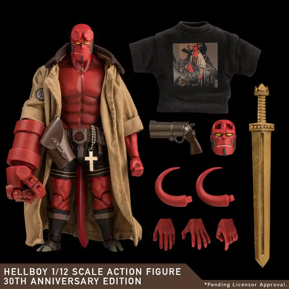 Hellboy 1/12 Hellboy 30th Anniversary Edition akciófigura 19 cm termékfotó