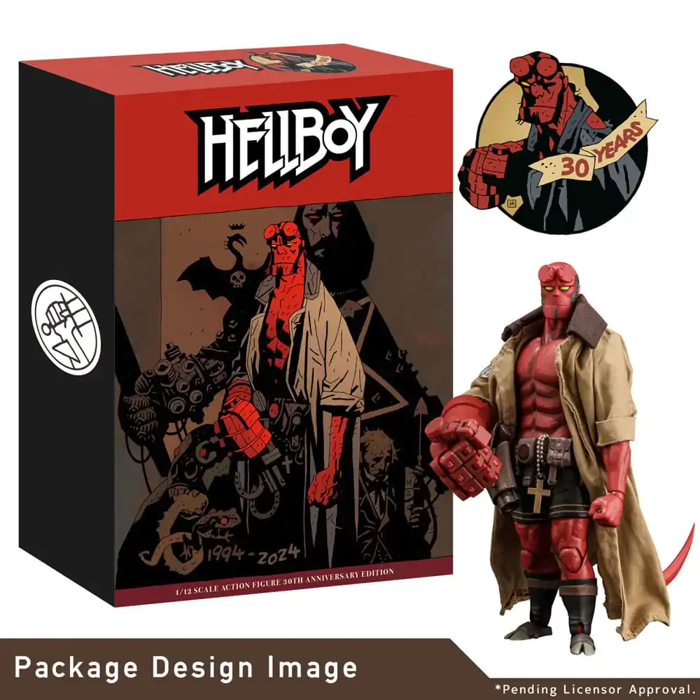 Hellboy 1/12 Hellboy 30th Anniversary Edition akciófigura 19 cm termékfotó