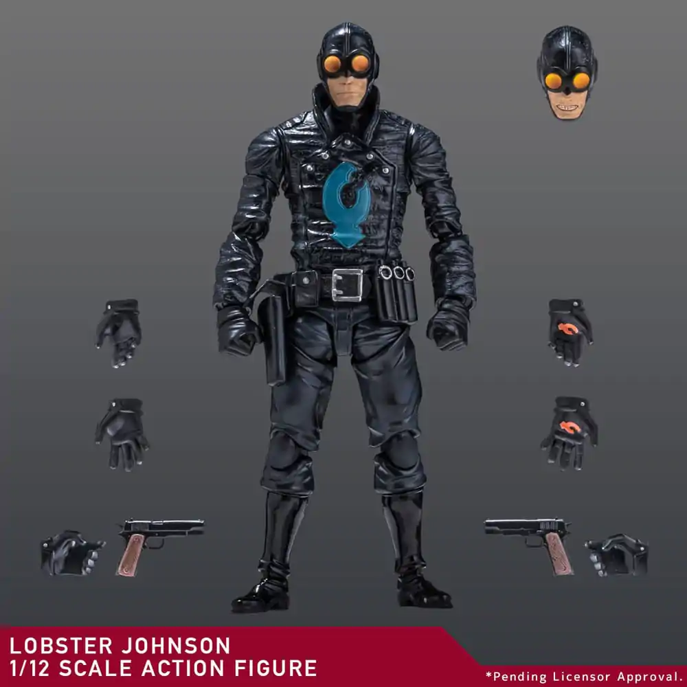 Hellboy 1/12 Lobster Johnson akciófigura 17 cm termékfotó