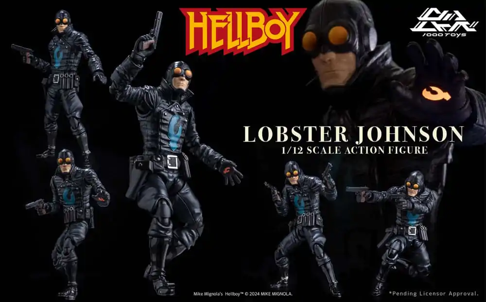 Hellboy 1/12 Lobster Johnson akciófigura 17 cm termékfotó