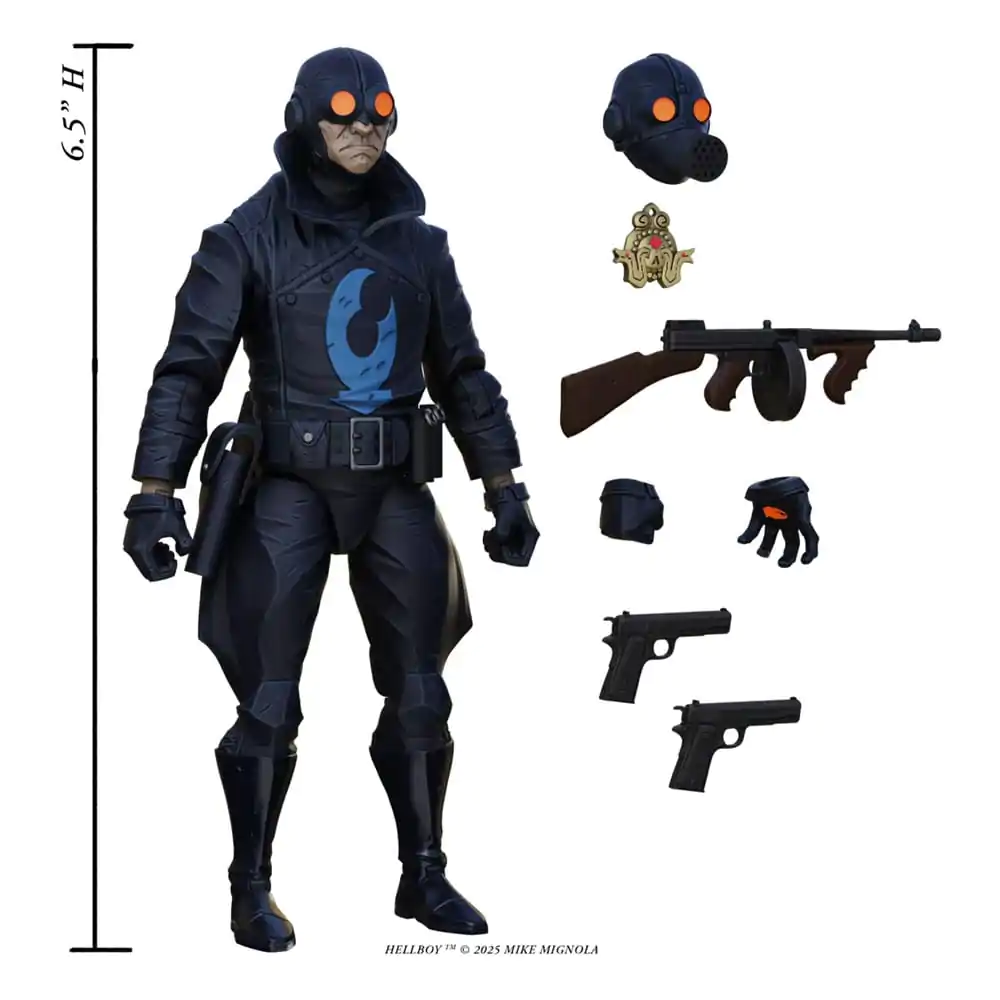 Hellboy Lobster Johnson (The Iron Prometheus) akciófigura 17 cm  termékfotó