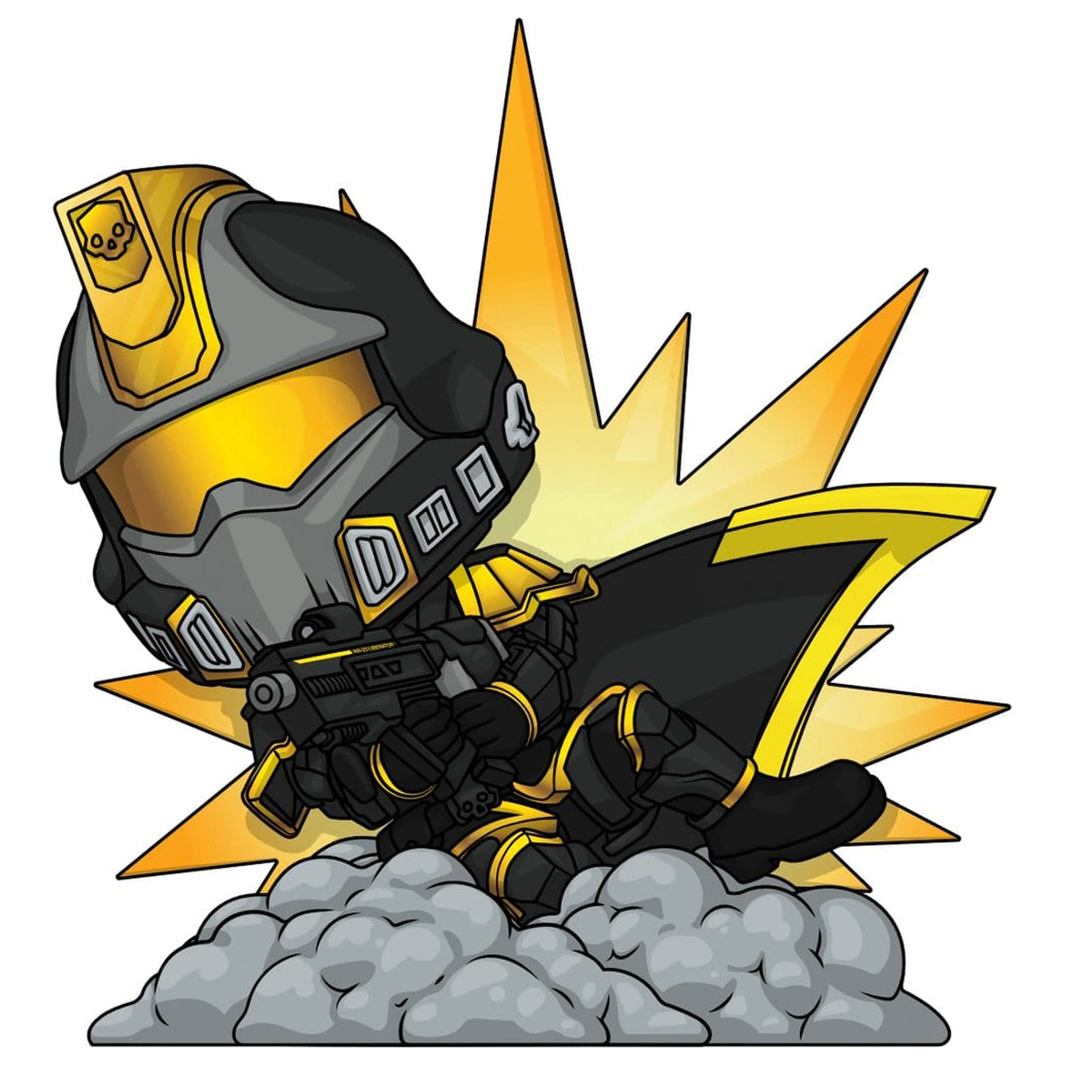 Helldivers 2 Vinyl figura Hero of the Federation 10 cm termékfotó