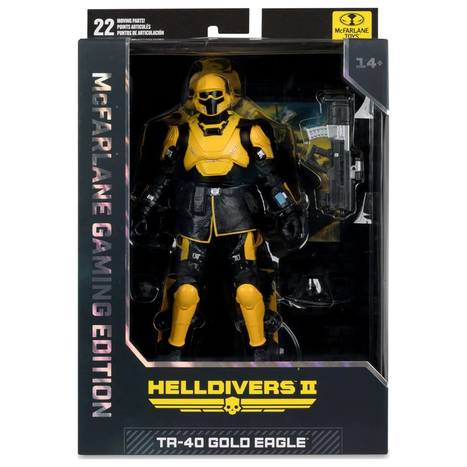 Helldivers II McFarlane Gaming Edition akciófigura T4-40 Gold Eagle 18 cm termékfotó