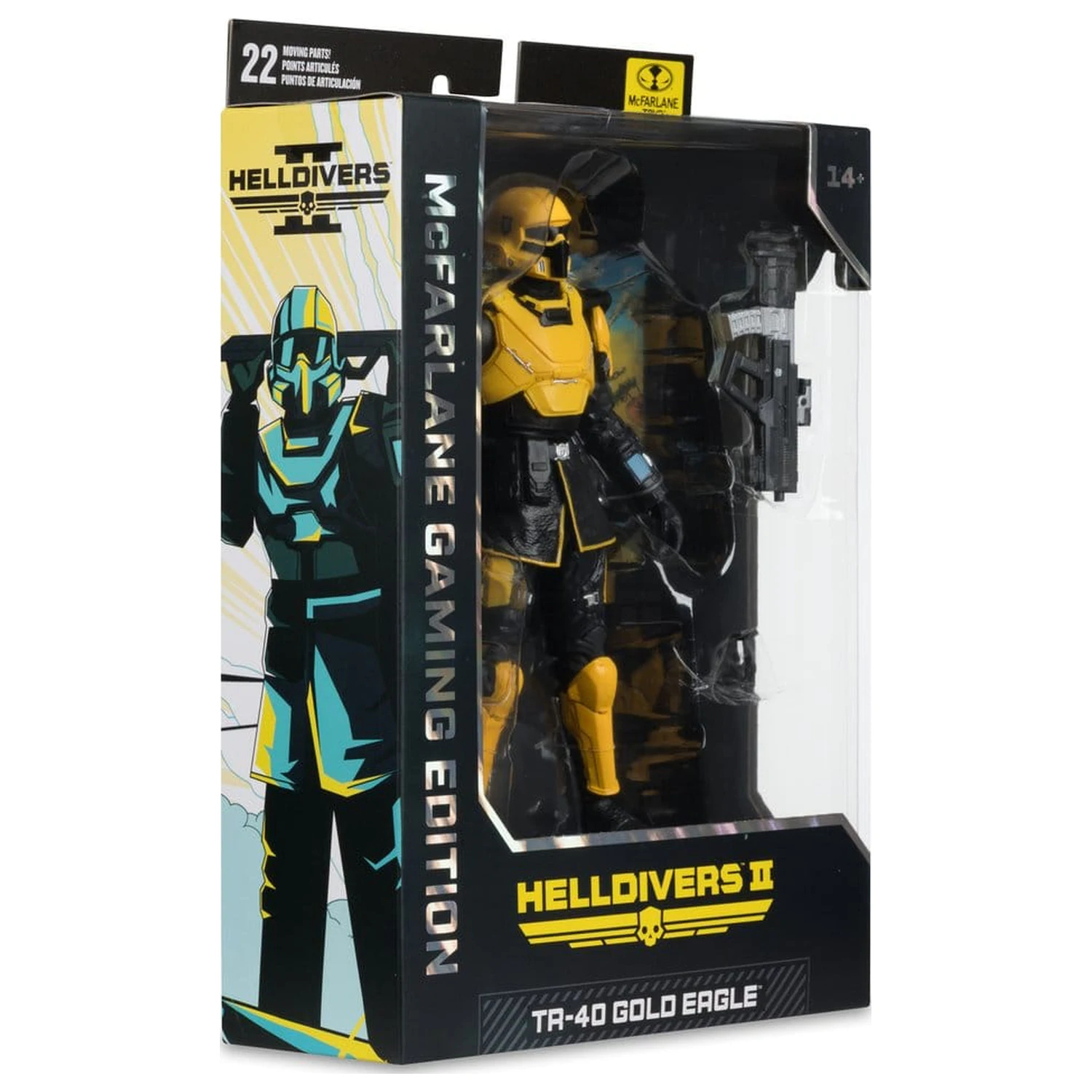 Helldivers II McFarlane Gaming Edition akciófigura T4-40 Gold Eagle 18 cm termékfotó