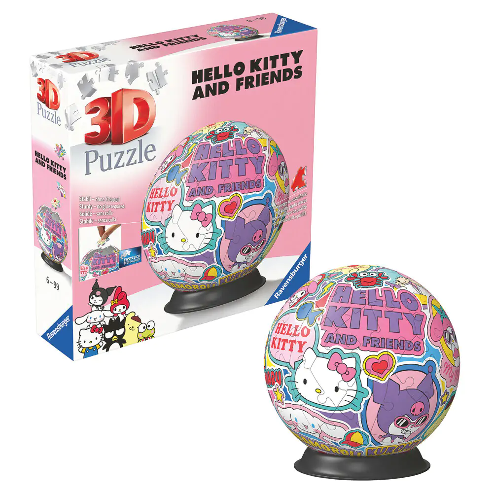 Hello Kitty 3D puzzle 72db-os termékfotó
