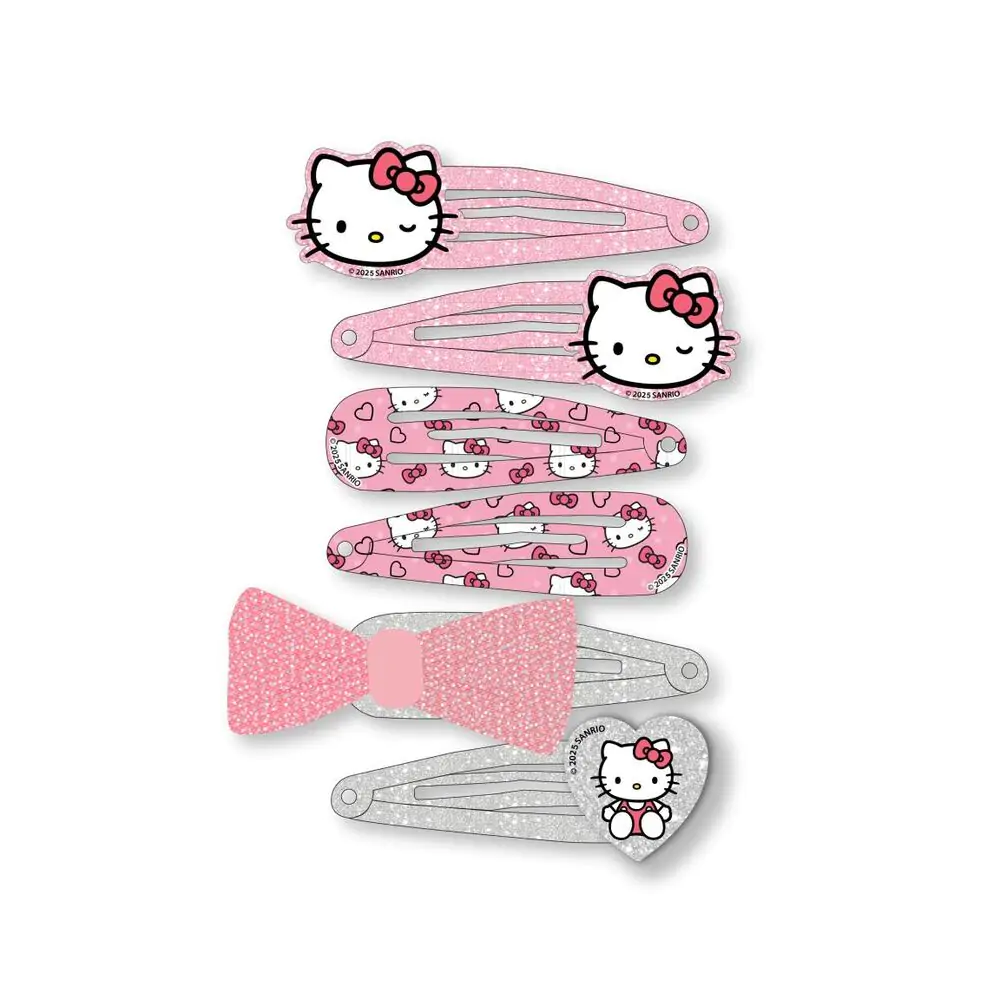 Hello Kitty 6 db-os hajcsat csomag termékfotó