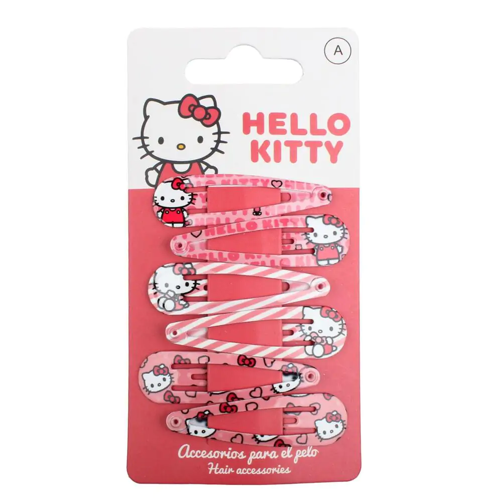 Hello Kitty 6 db-os hajcsat csomag termékfotó