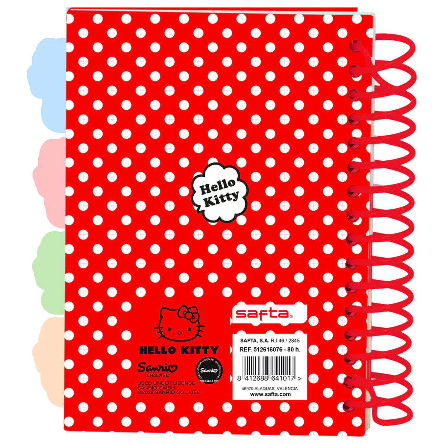 Hello Kitty A6 jegyzetfüzet termékfotó