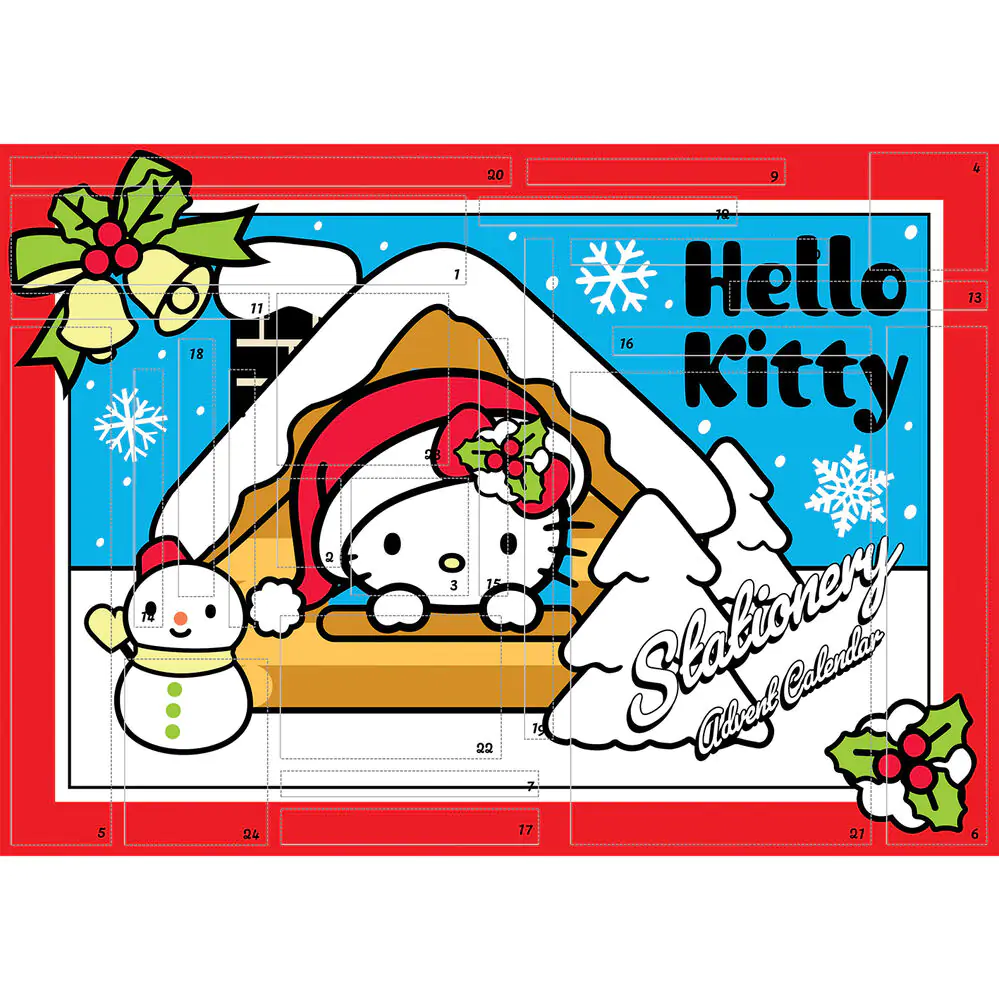 Hello Kitty adventi kalendárium termékfotó