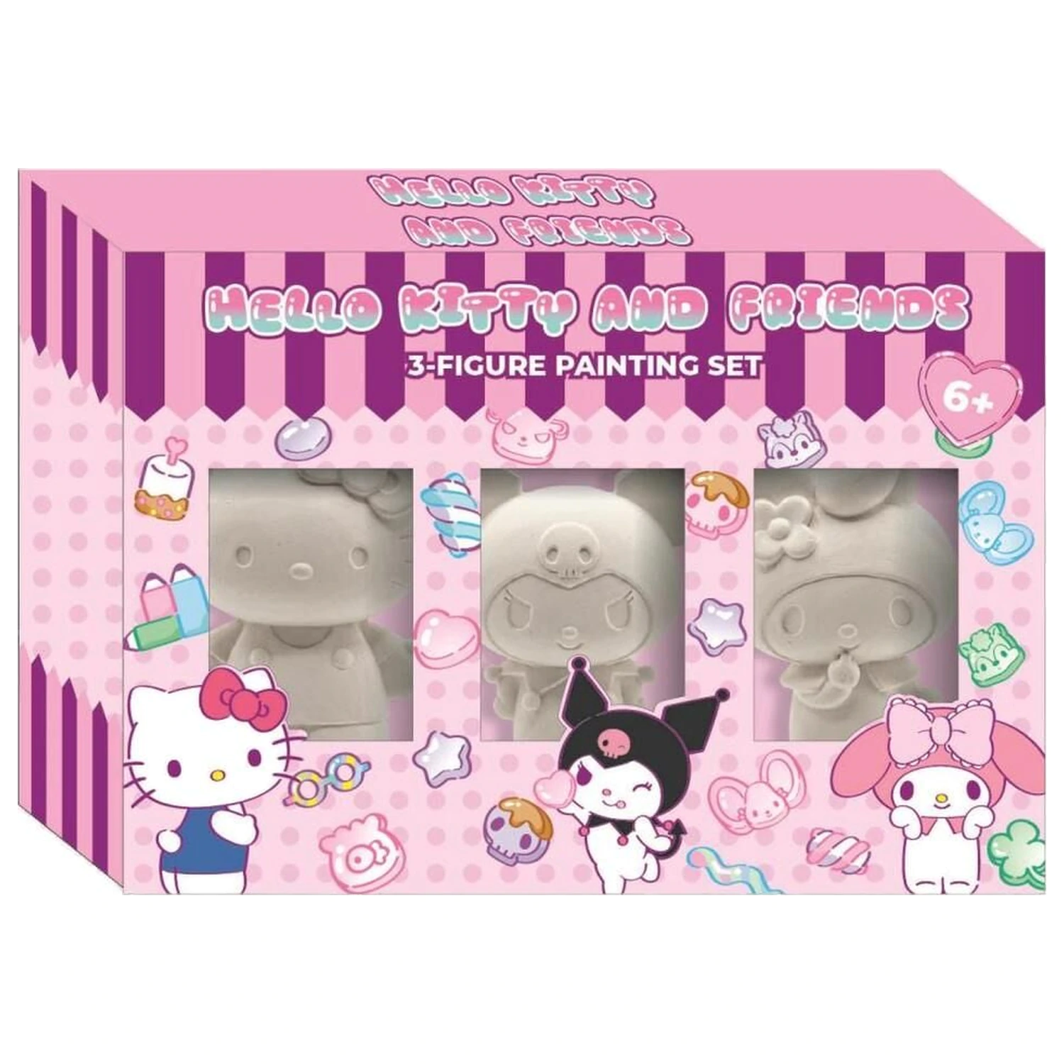 Hello Kitty and Friends 3 db-os színezhető figura csomag termékfotó