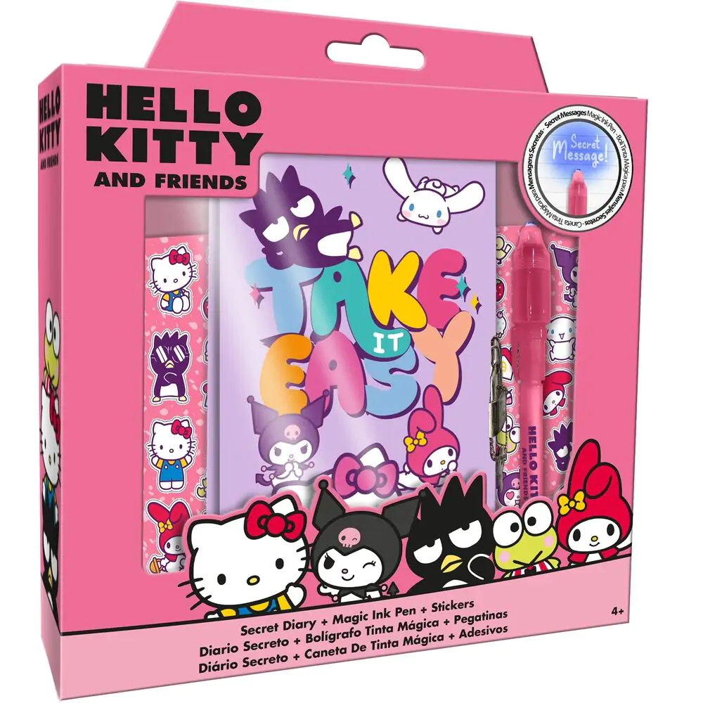 Hello Kitty and Friends keményfedeles füzet és mágikus toll szett termékfotó