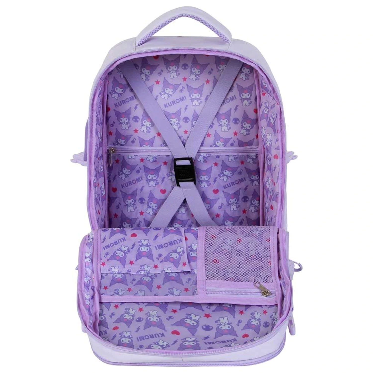 Hello Kitty and Friends Kuromi Varsity táska hátizsák 40cm termékfotó