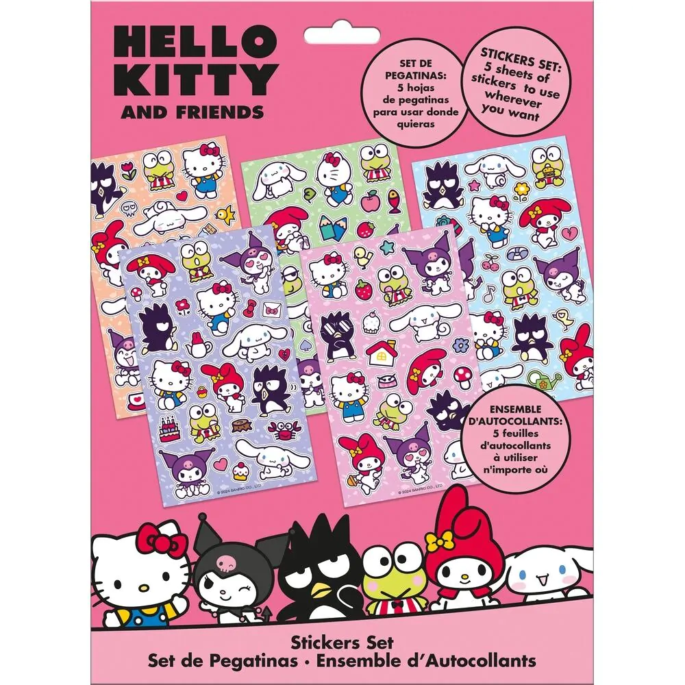 Hello Kitty and Friends matrica csomag termékfotó