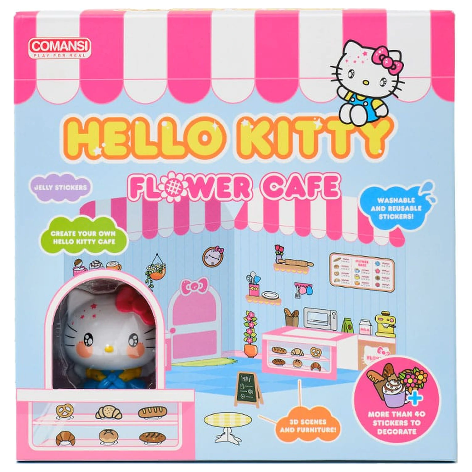 Hello Kitty and Friends Mini figura matrica House Hello Kitty Flower Café termékfotó
