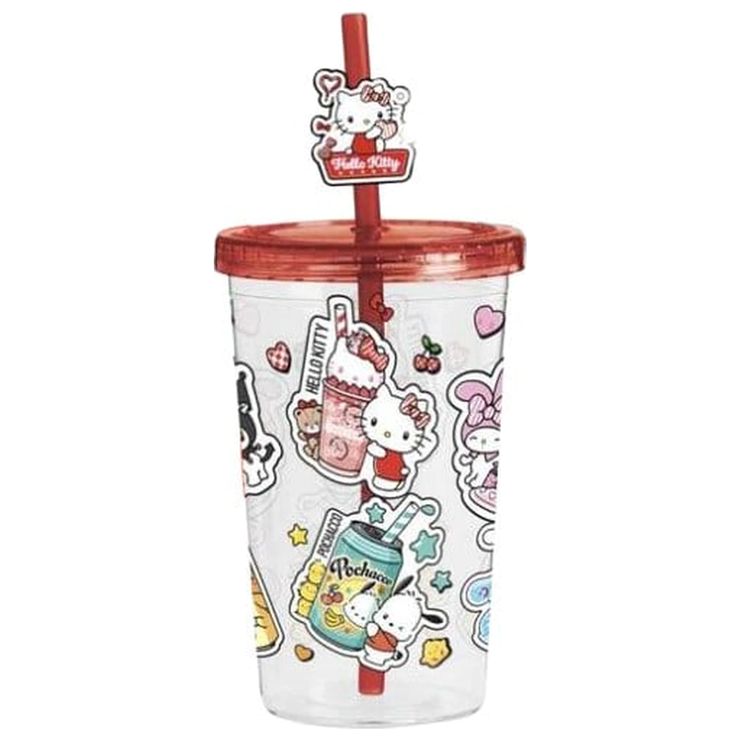 Hello Kitty and Friends pohár bögre szívószállal American Diner Version termékfotó