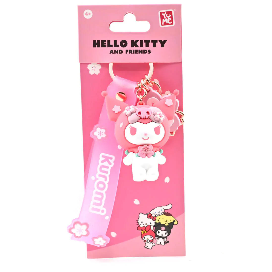 Hello Kitty and Friends Sanrio Sakura Kuromi kulcstartó termékfotó