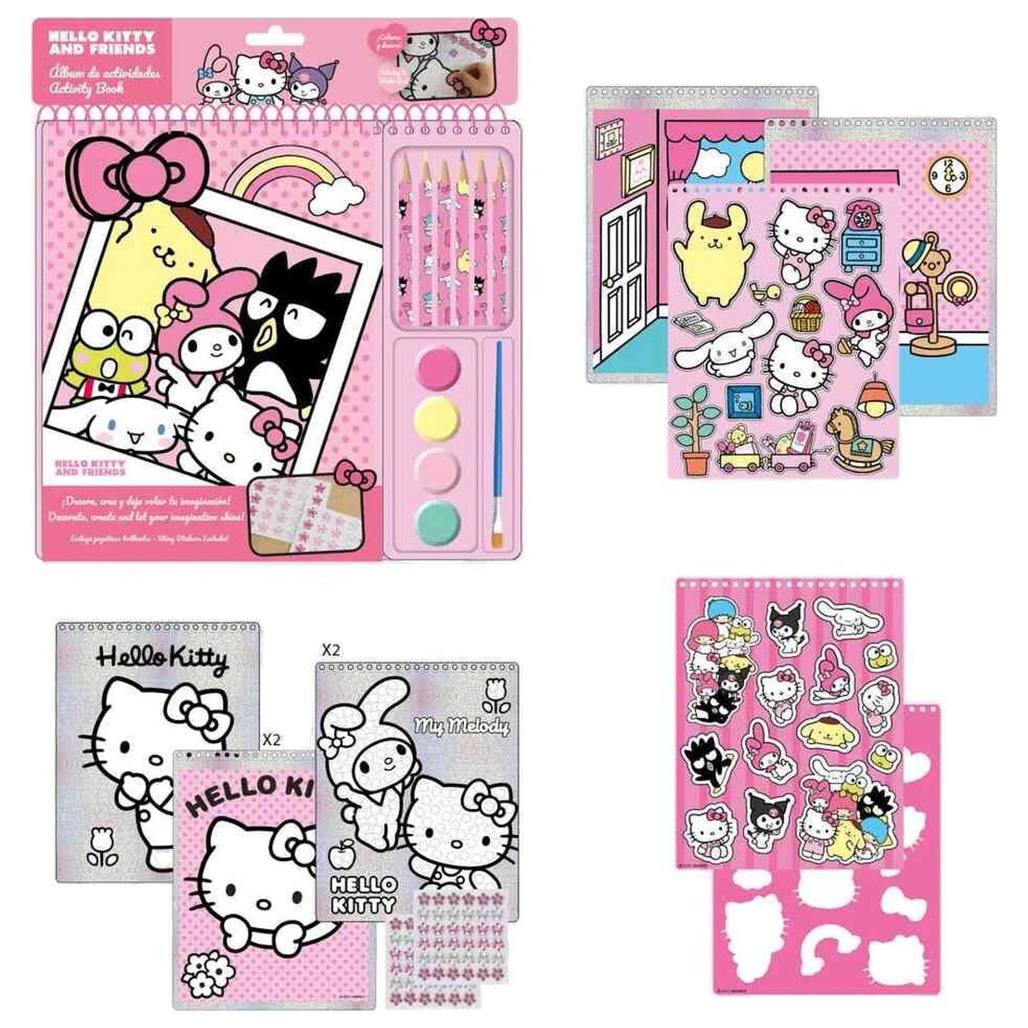 Hello Kitty and Friends színező csomag termékfotó
