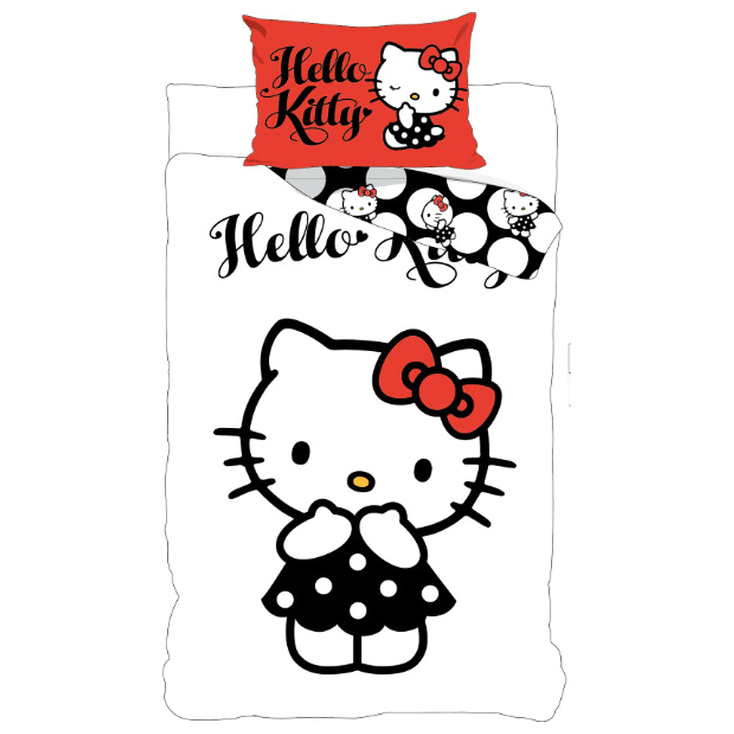 Hello Kitty Black Dress ágyneműhuzat  termékfotó