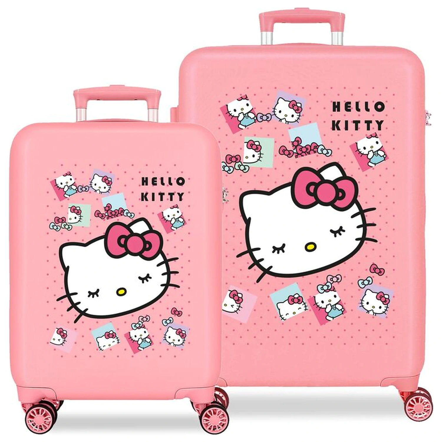 Hello Kitty Bows ABS 2 db-os táska bőrönd csomag 55 és 65cm termékfotó