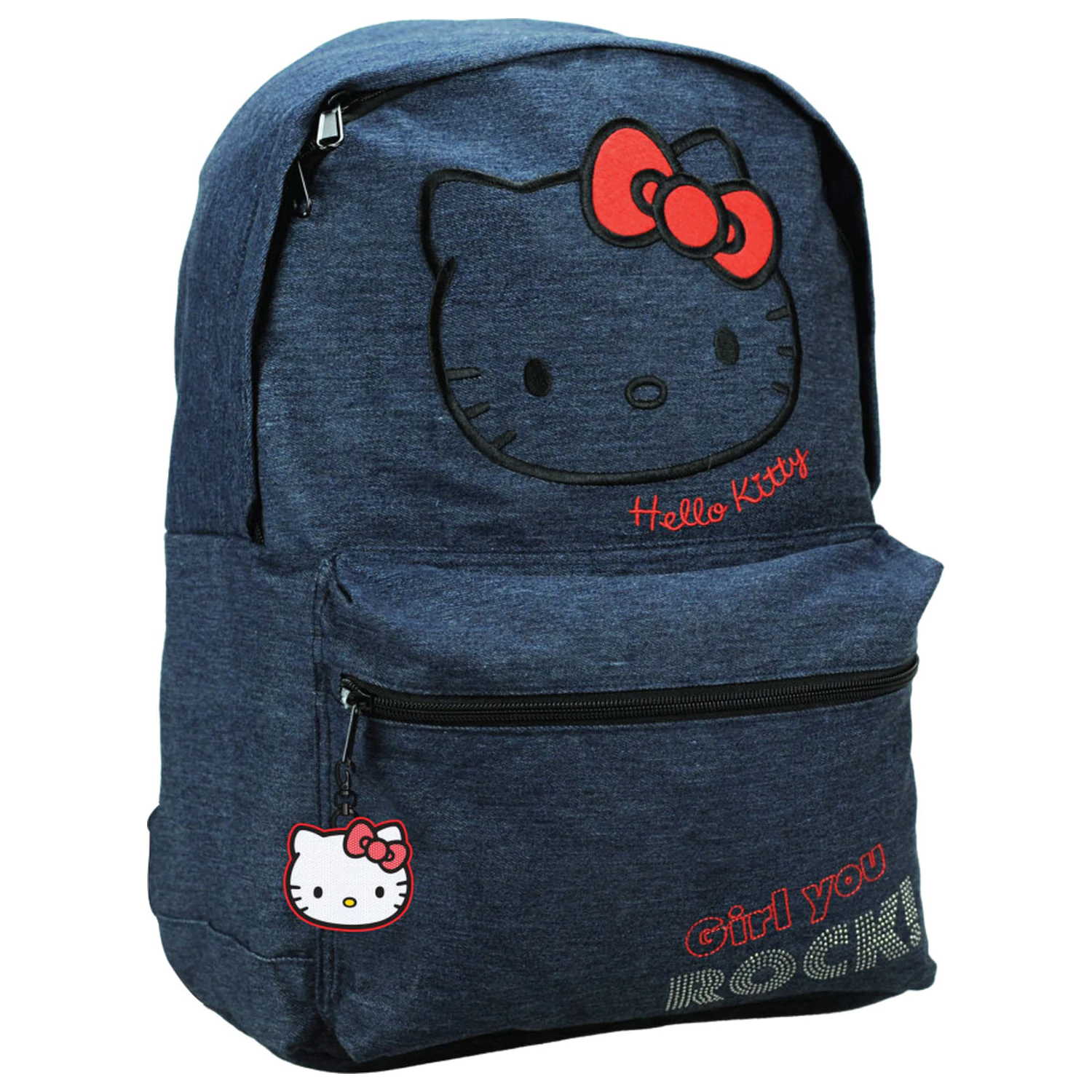 Hello Kitty Denim iskolatáska, táska 39 cm termékfotó