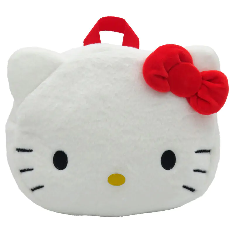 Hello Kitty face plush backpack 24cm termékfotó