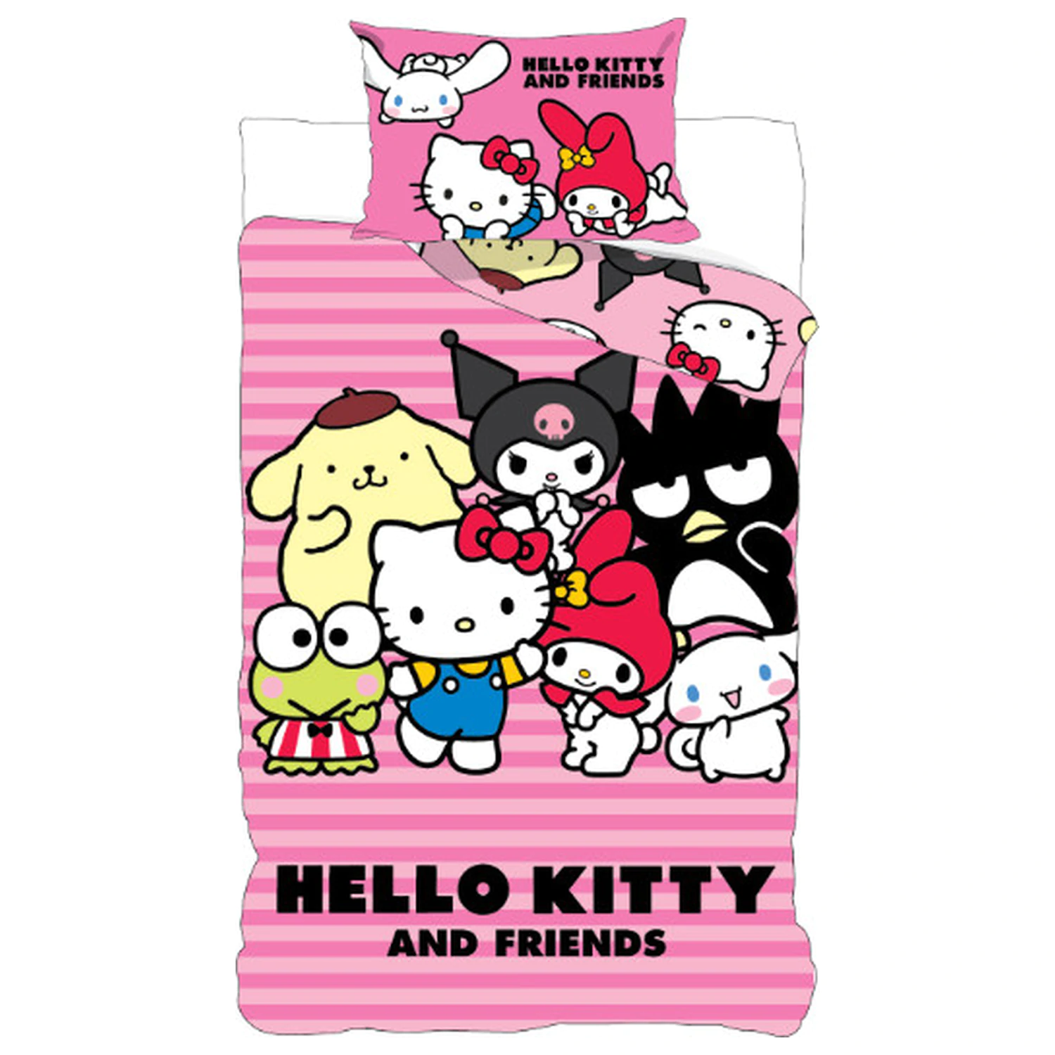 Hello Kitty Friends gyerek, ovis ágyneműhuzat  termékfotó