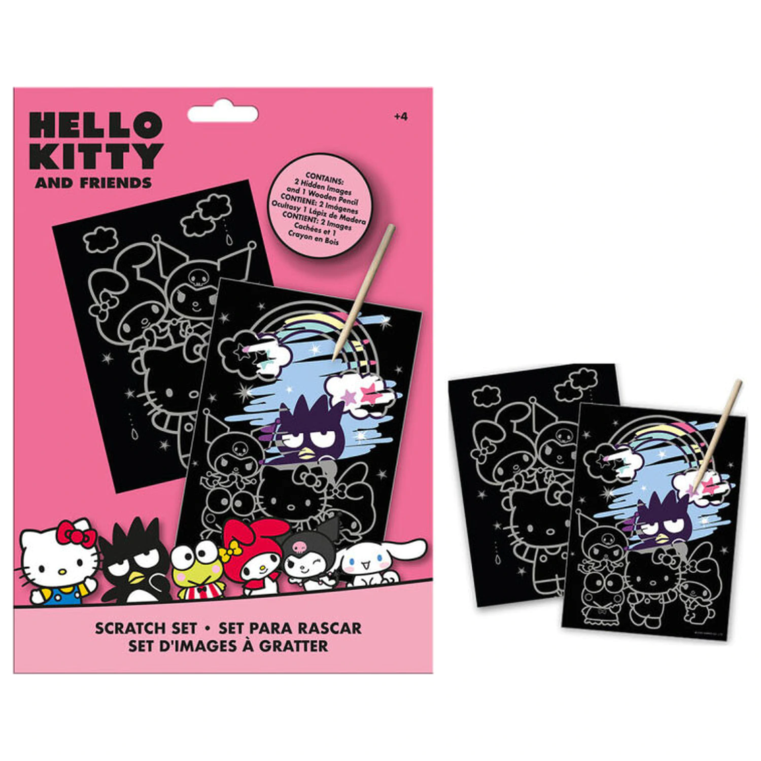 Hello Kitty Friends scratch képkarcoló készlet termékfotó