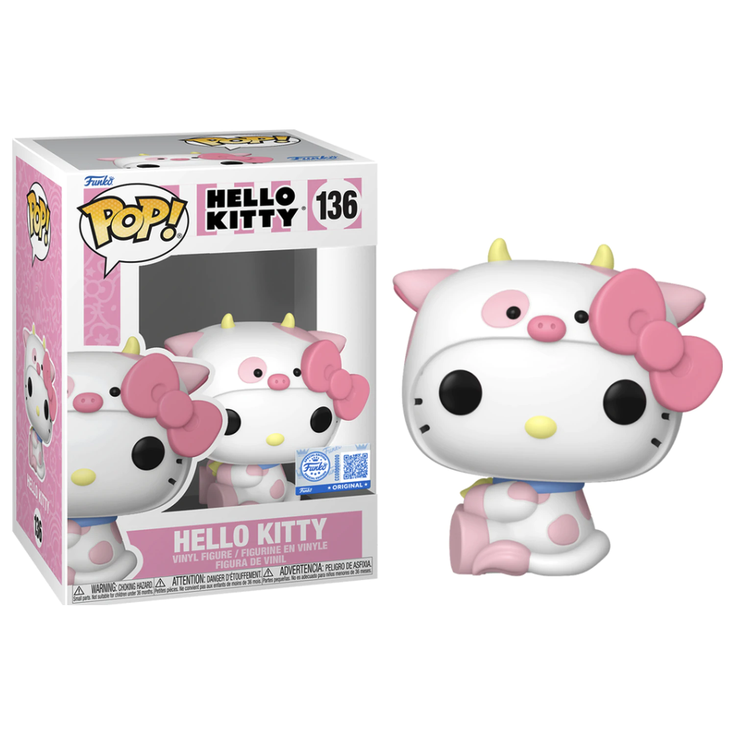 Hello Kitty Funko Pop! Sanrio Hello Kitty in Cow Cosplay termékfotó