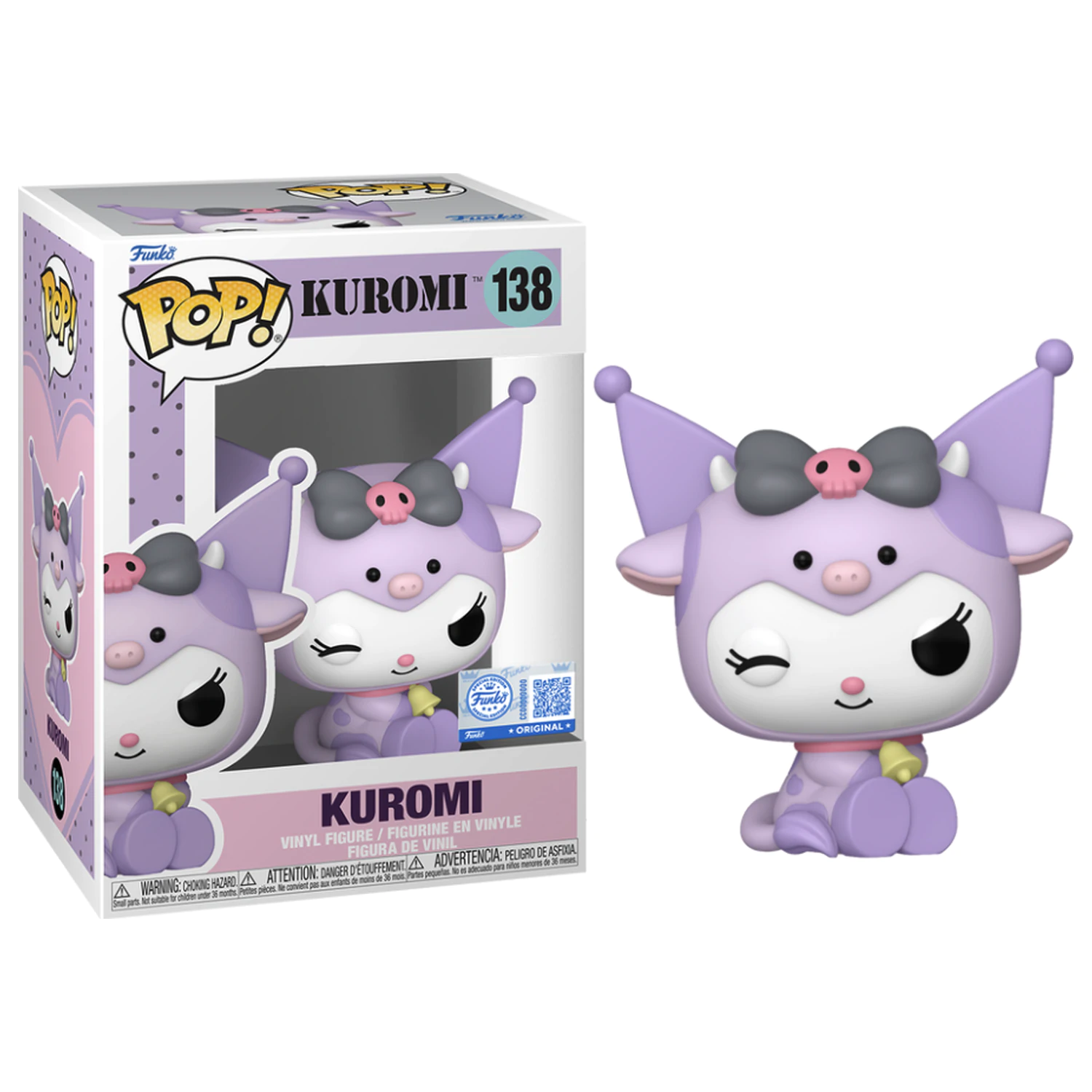 Hello Kitty Funko Pop! Sanrio Kuromi in Cow Cosplay termékfotó