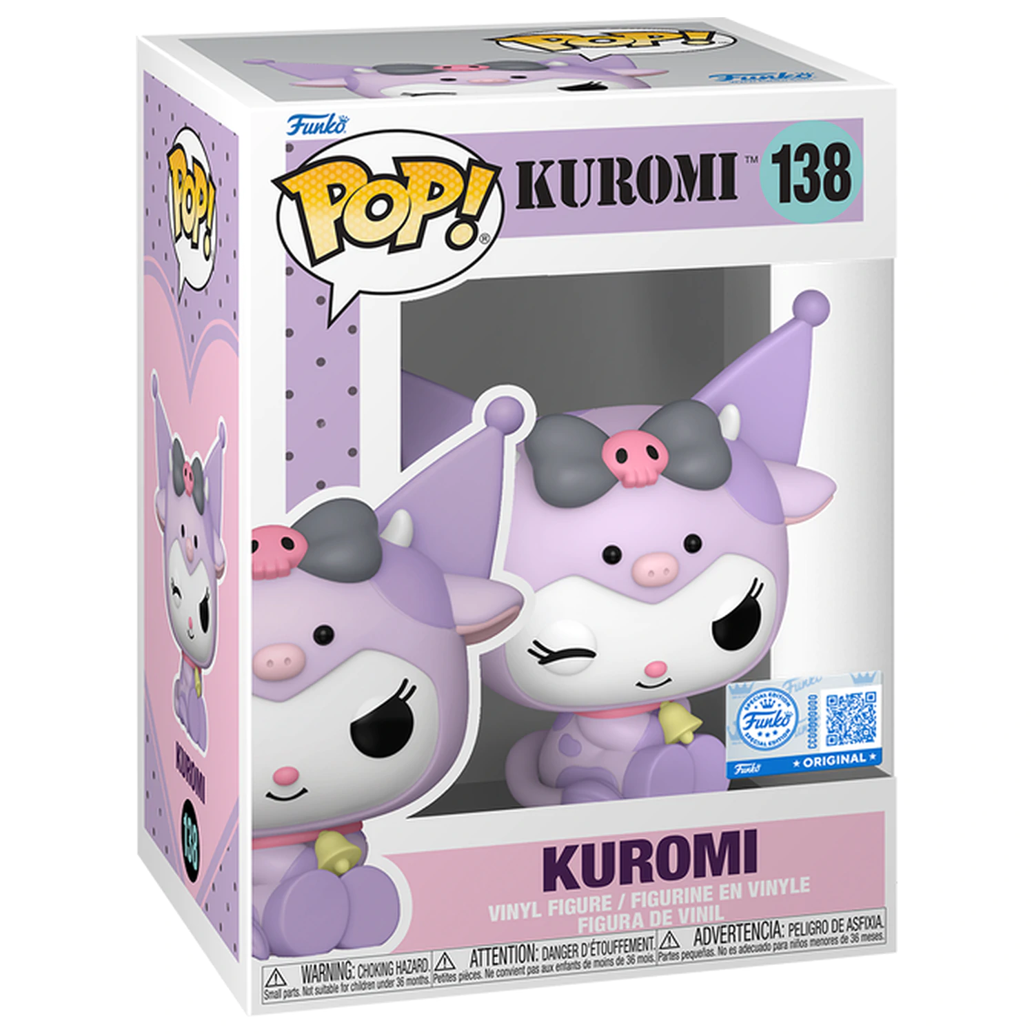 Hello Kitty Funko Pop! Sanrio Kuromi in Cow Cosplay termékfotó